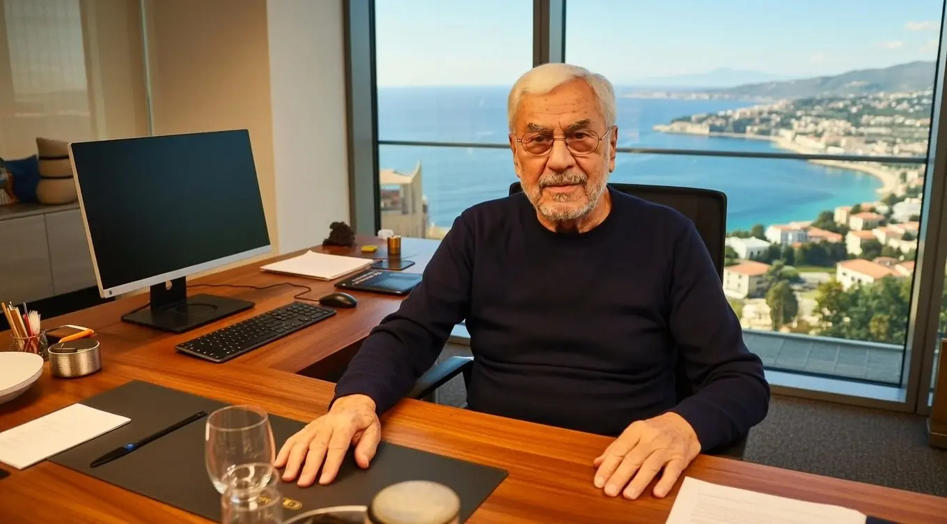 L’ing. Benito Macchiarola, fondatore di Tecnologica Service, alla sua scrivania