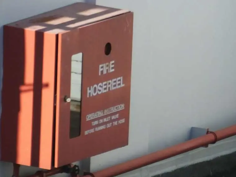 Esercitazione antincendio con naspo